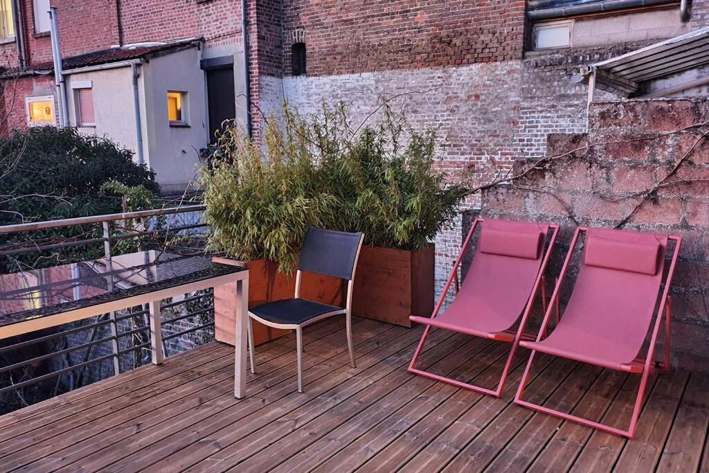 Maison Famille-Confort-Terrasse Jardin-Vue Cathedrale Amiens Luaran gambar